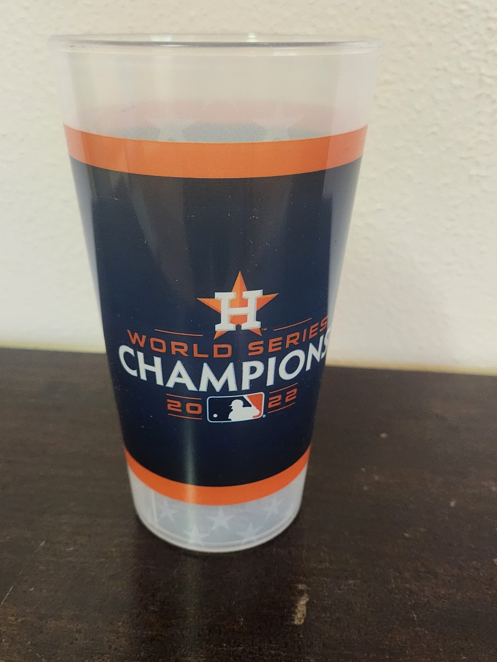 World Series Champions 2022 Navy and Orange Plastic Cup